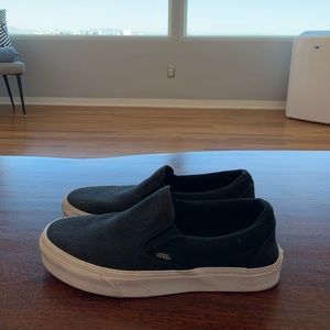 Unique black slip on Vans